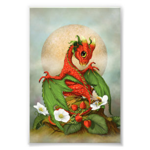 Strawberry Dragon 4x6 Print Fotodruck
