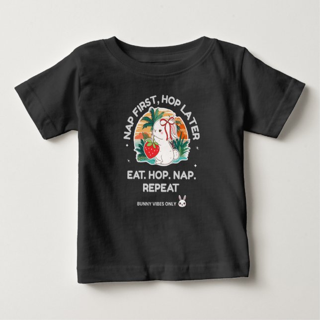 Strawberry Dream Bunny Baby T-shirt (Vorderseite)
