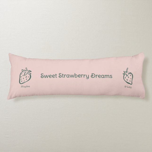 Strawberry dream, Sweet love, Sweet pink fruit Seitenschläferkissen (Vorderseite)