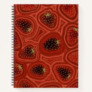Strawberry Dreams Deluxe Spiralblock Notizbuch