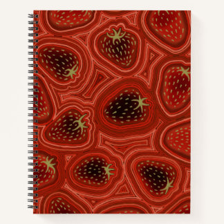 Strawberry Dreams Deluxe Spiralblock Notizbuch