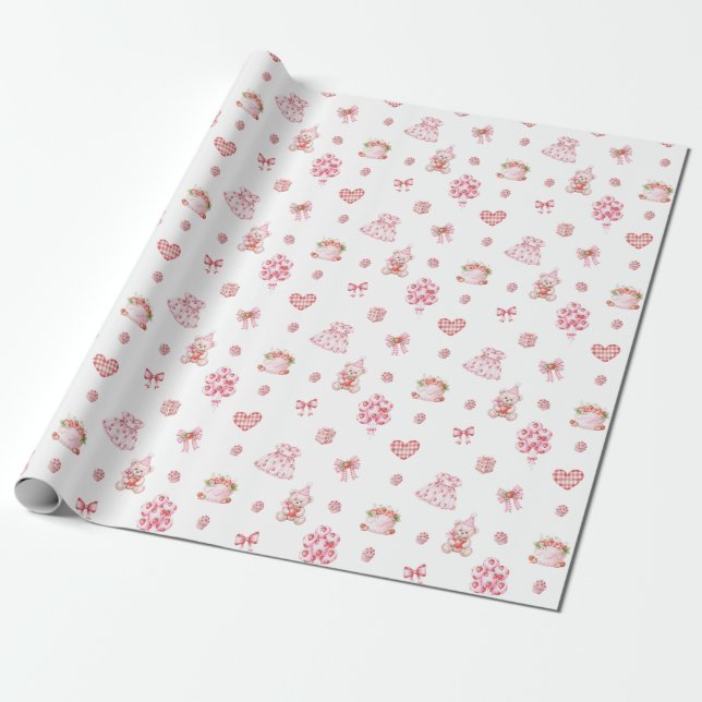 Strawberry Dreams! Geschenkpapier (Ungerollt)
