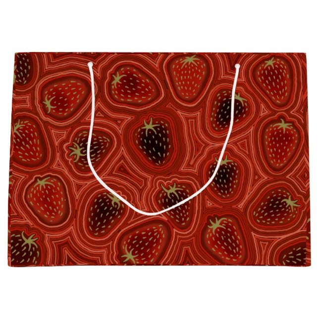 Strawberry Dreams  Große Geschenktüte (Vorderseite)