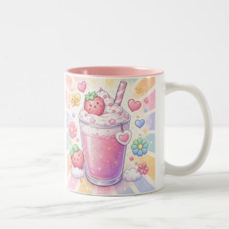 Strawberry Dreams Milkshake Zweifarbige Tasse