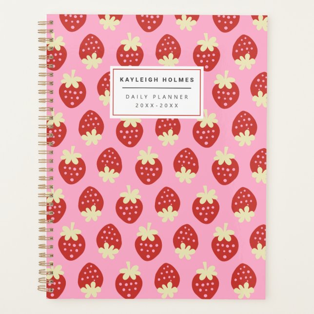Strawberry Dreh Planner Planer (Vorderseite)