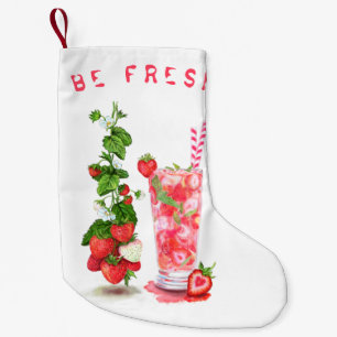 Strawberry Drink Weihnachtsweihnachtsweih Strumpf Kleiner Weihnachtsstrumpf