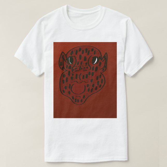 Strawberry Face Character Art  T-Shirt (Design vorne)