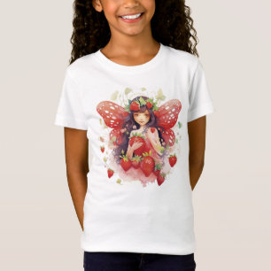 Strawberry Fairy Girls T - Shirt