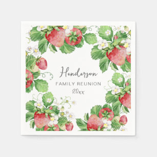 Strawberry Family Wiedersehen Serviette