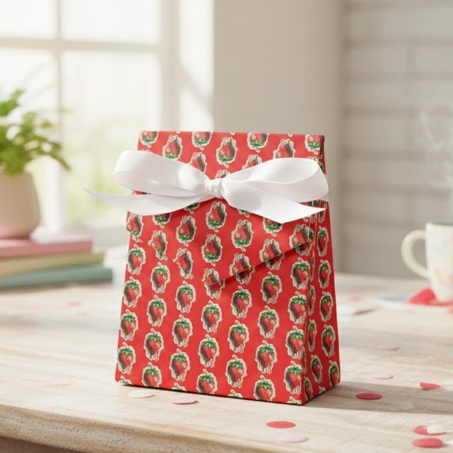 Strawberry Favor Boxes Geschenkschachtel (Von Creator hochgeladen)
