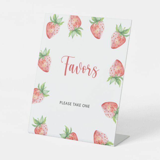 Strawberry \ Favoriten Sockelschild (Vorderseite)