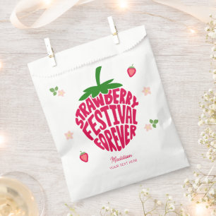 Strawberry Festival für immer Niedlich anpassbar Geschenktütchen