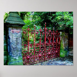 Strawberry Field Gates, Liverpool, UK. Poster