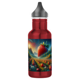 Strawberry Field of Dreams Edelstahlflasche
