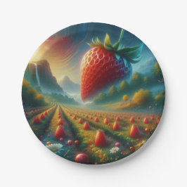 Strawberry Field of Dreams Pappteller