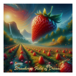 Strawberry Field of Dreams Poster