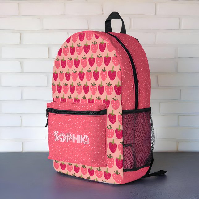 Strawberry Fields Delight - benutzerdefinierter Na Bedruckter Rucksack (Von Creator hochgeladen)