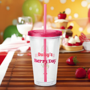 Strawberry Fields Delight Birthday Acryltrinkbecher