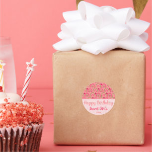 Strawberry Fields Delight Runder Aufkleber