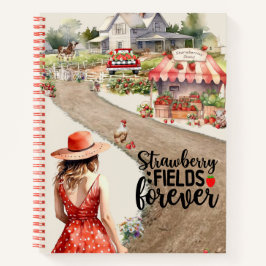 Strawberry Fields Forever Spiral Notebook Notizbuch