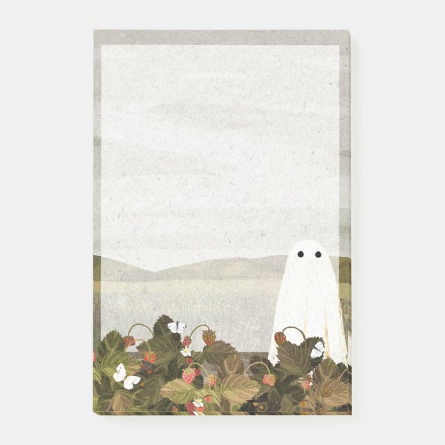 Strawberry Fields Notepad Post-it Klebezettel (Vorderseite)