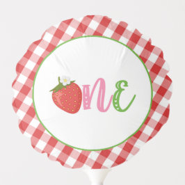 Strawberry First Birthday Balloon - ONE Ballon