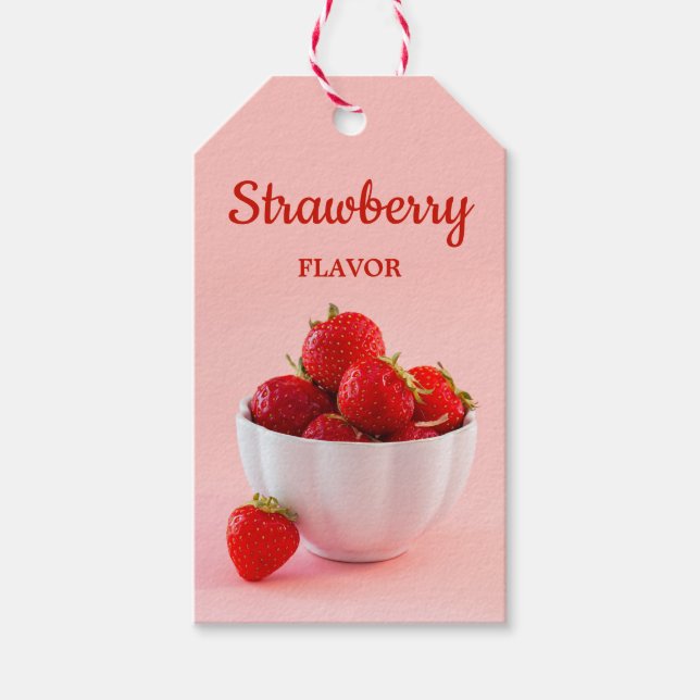 Strawberry Flavor Photo Custom Homemade Product Geschenkanhänger (Vorderseite)