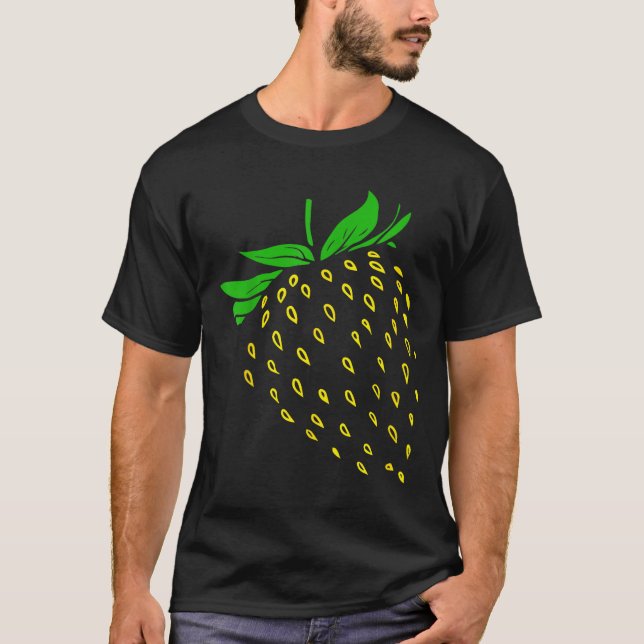 Strawberry Fruit Costume Simple Funny Party  T-Shirt (Vorderseite)