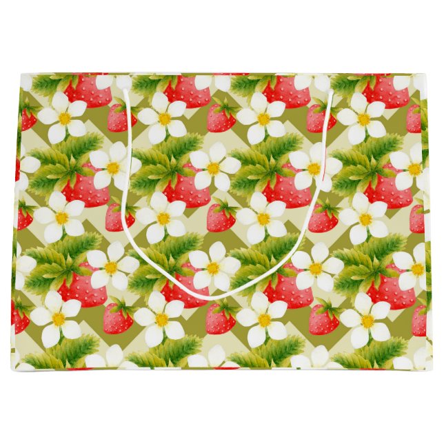 Strawberry-Geschenktasche Große Geschenktüte (Vorderseite)