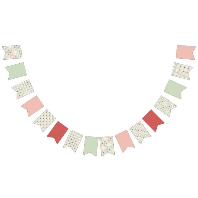 Strawberry Gingham First Birthday  Wimpelkette (Alle)