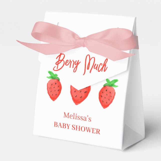 Strawberry Girl Baby Dusche Geschenkschachtel (Vorderseite)