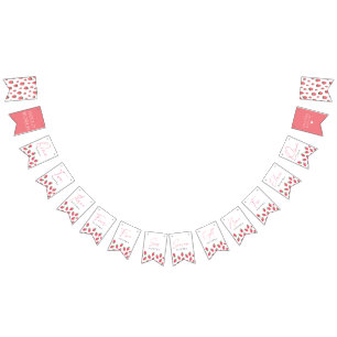 Strawberry Girl Berry Erster Geburtstag Meilenstei Wimpelkette