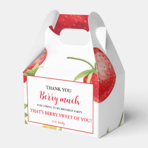 Strawberry Girl Birthday Berry Sweet   Berry First Geschenkschachtel