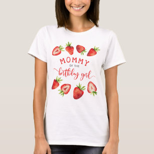Strawberry Girl Birthday Party Family T-Shirt