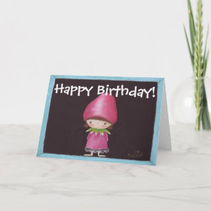 Strawberry Girl Card Karte