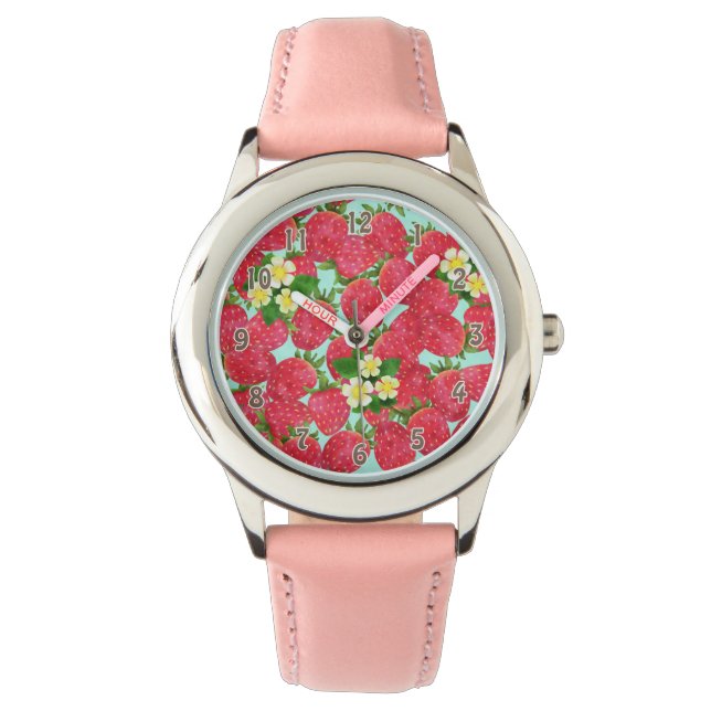 Strawberry Girl eWatch Armbanduhr (Vorderseite)