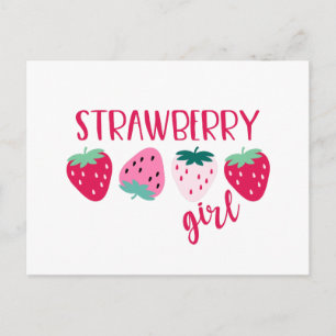 Strawberry Girl Postkarte