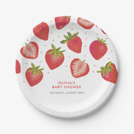 Strawberry Girls Babydusche Pappteller