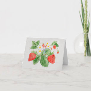 Strawberry Gnome-Karte Karte