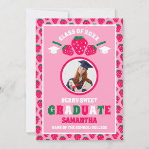 Strawberry Graduate 2 Foto Abschluss Ankündigung