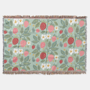Strawberry Green Botanical Decke