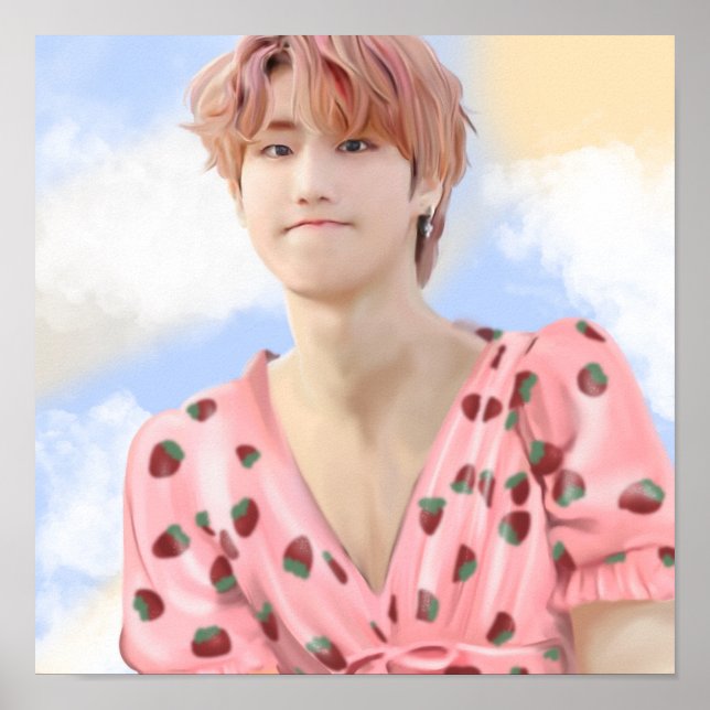 Strawberry han jisung poster (Vorne)