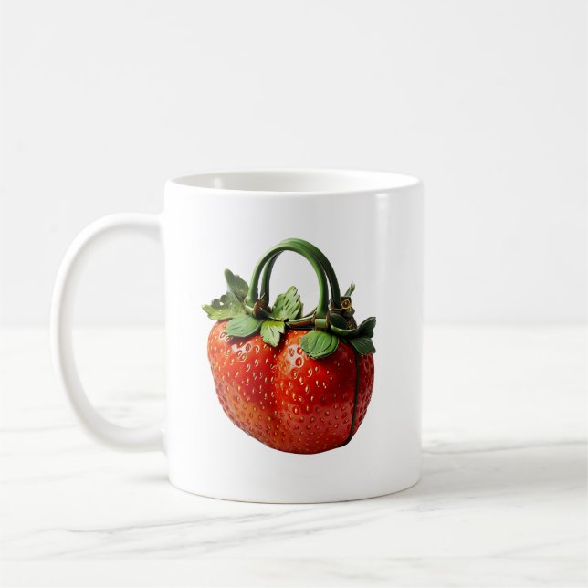 Strawberry Handbag Design - Hyper-Realistischer So Kaffeetasse (Links)