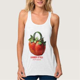Strawberry Handbag Design - Hyper-Realistischer So Tank Top