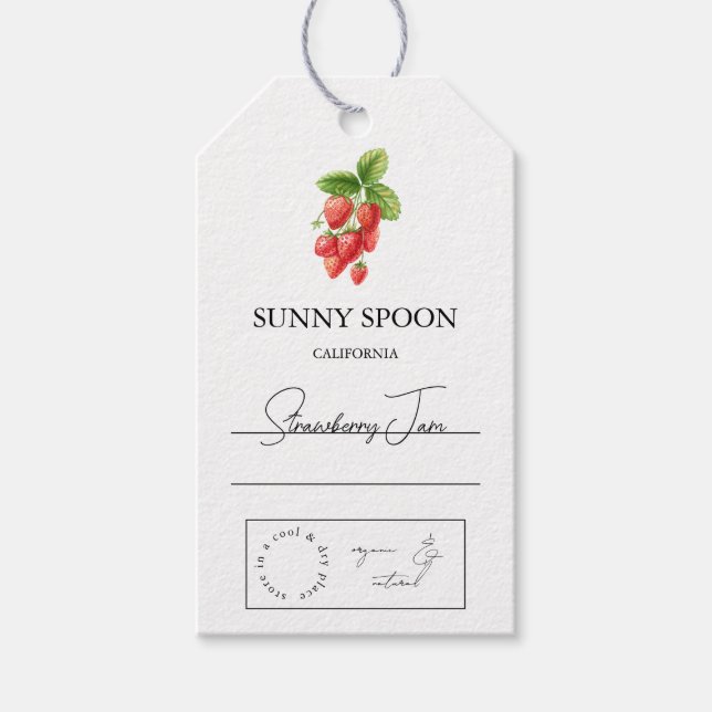 Strawberry Hang Tag Geschenkanhänger (Vorderseite)