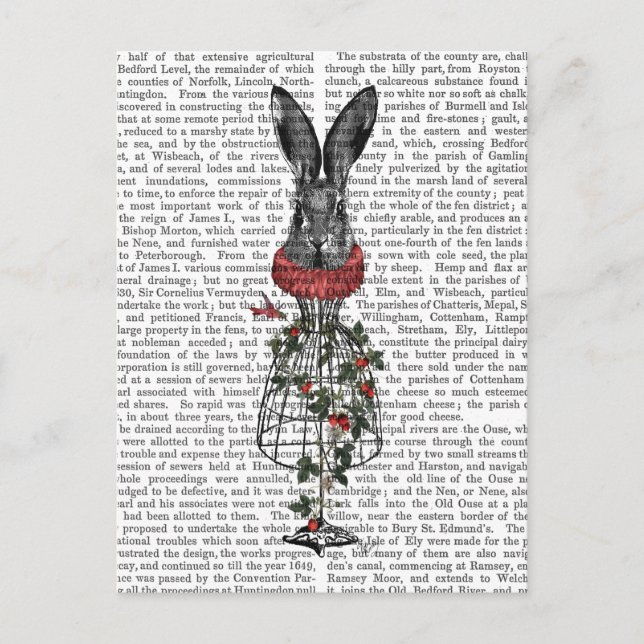 Strawberry Hare Postkarte (Vorderseite)