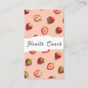Strawberry Health Coach Visitenkarte