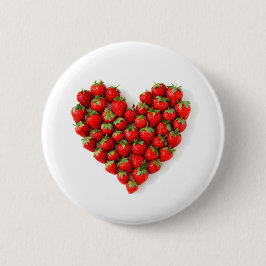 Strawberry Heart Button