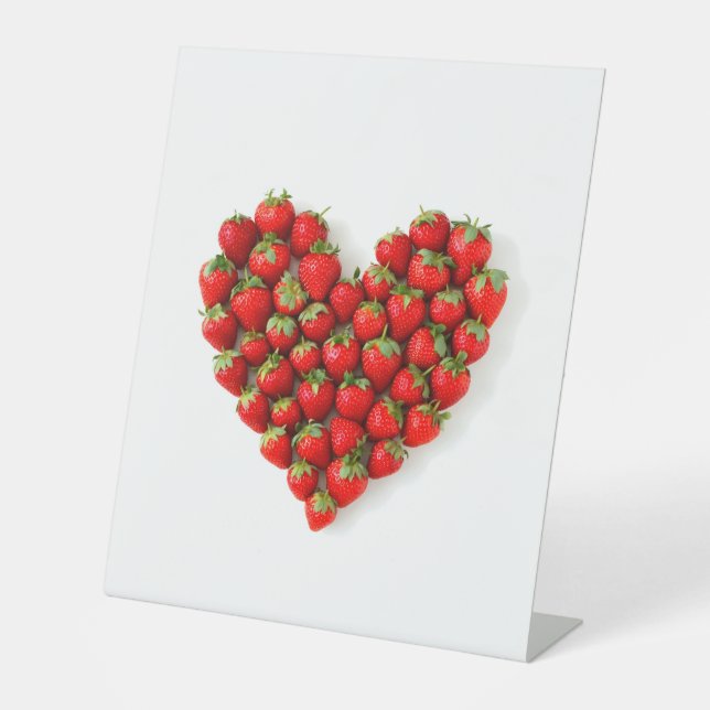 Strawberry Heart Sockelschild (Vorderseite)