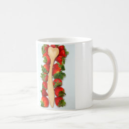 Strawberry Heart Spoon Tasse